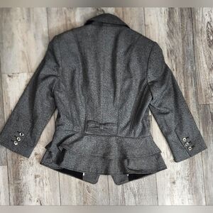 White House Black Market Women's Gray/Black Blazer